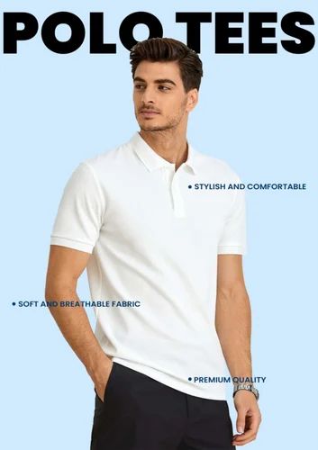Cotton Mens Polo T Shirt
