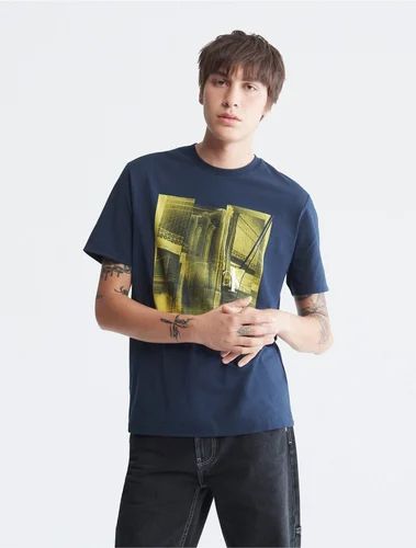 Men's Cotton O Neck Short Sleeve Printed T Shirts
