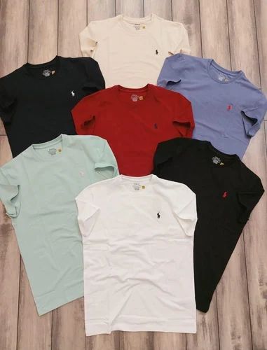 Cotton Men Plain T Shirt