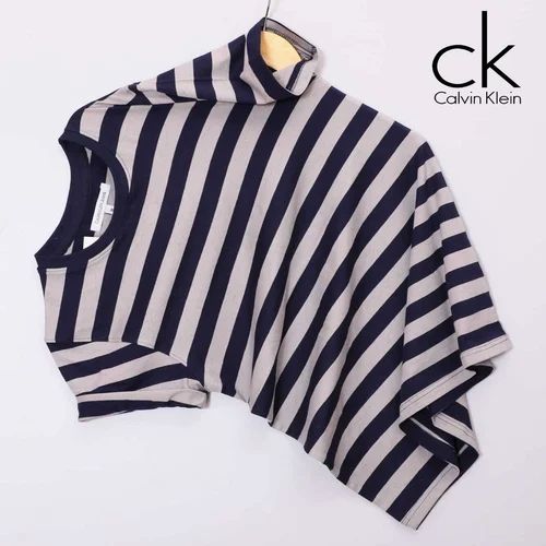 Men's Lycra Striped Round Neck T-shirt