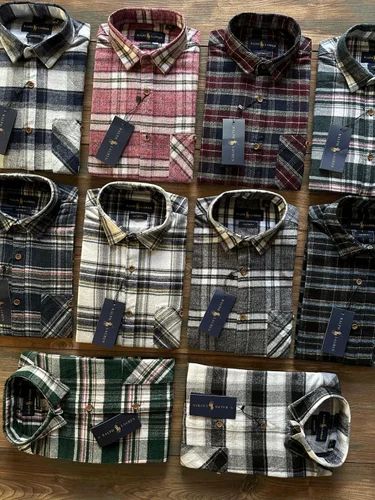 Cotton Mens Casual Checks Shirt, Full Sleeves