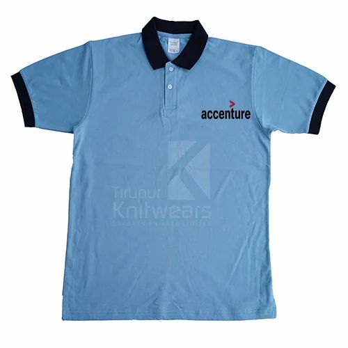 Corporate Contrast Collar T Shirt