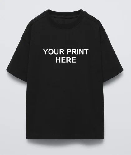 Round Custom Printed T Shirts, Half Sleeves