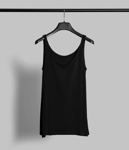 Cotton Plain Mens Tank T Shirt, Round Neck
