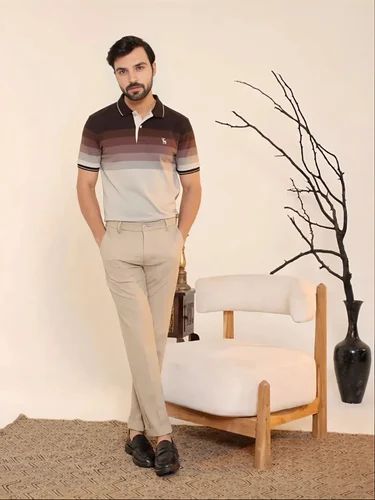 Printed Hosiery Mens Polo T-Shirt (180 GSM)