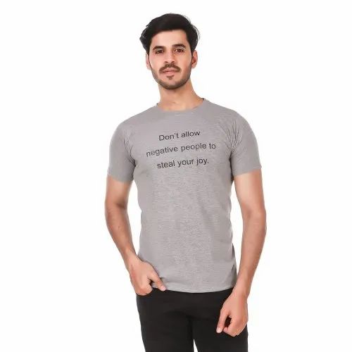 Men Round Neck T Shirt190 GSM 100% COTTON BIO WASHED MEN'S REGULAR TSHIRT