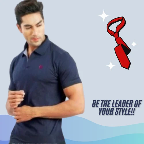 PLAIN COTTON MENS POLO T-SHIRTS