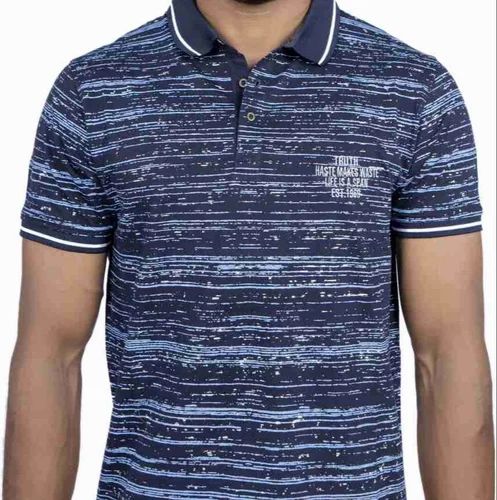 Cotton MENS POLO PRINTED AND STRIPED T-SHIRTS