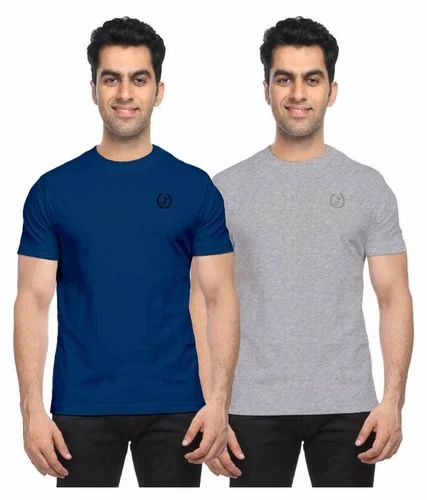 Mens Round Neck Cotton Plain T Shirts