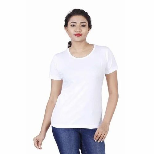 Regular Fit Casual Wear Girls Printed T Shirt, 180 GSM