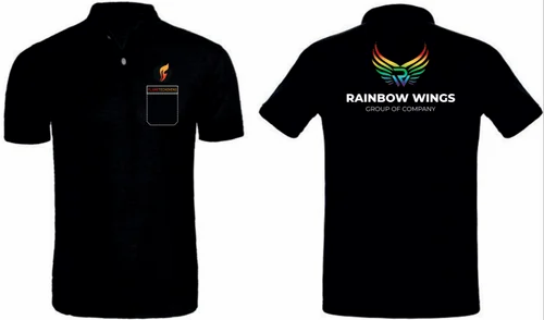 Poly Cotton Printed Corporate Polo T Shirt