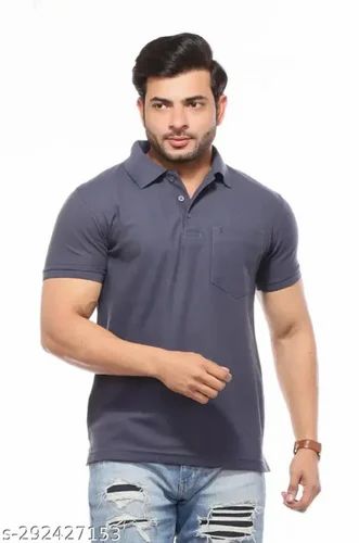 Plain POLY COTTON MATTE POLO T SHIRTS