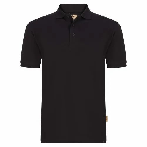 Plain Black Raven Classic Poloshirt 1130, Size: XS - 5XL