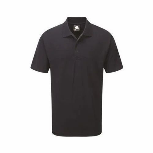 Plain Cotton Raven Classic Polo T Shirt