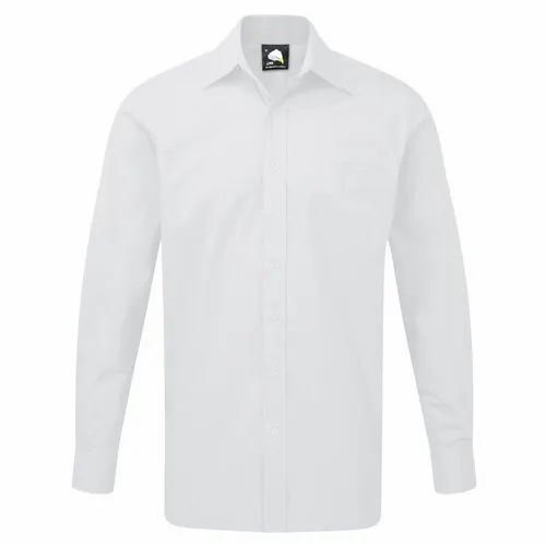 Plain 65% Polyester / 35% Cotton Manchester Premium L/S Shirt 5310, Full Sleeves, Casual Wear