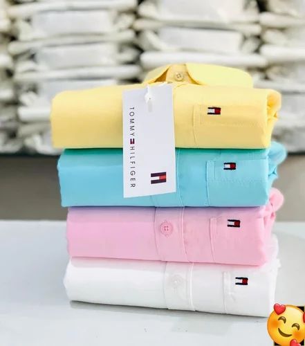 Pure cotton plain shirt