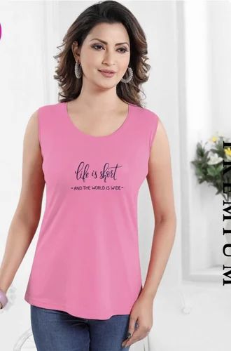 Ladies Sleeveless T Shirts