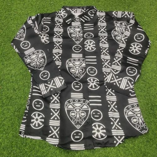 Ladies Printed Shirts, Size: S to XXL