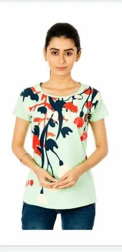 Half Sleeve Ladies T Shirt, Daily Wear