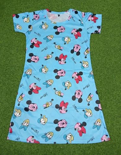 Half Sleeve Girls Long T Shirts