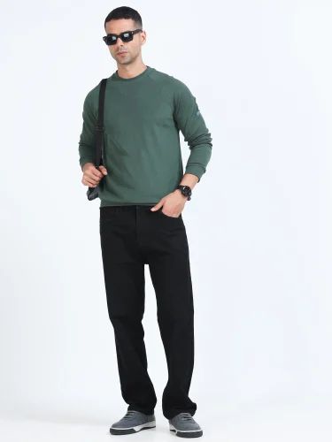 M2303 Ragalan Full Sleeve Mens Green T Shirt
