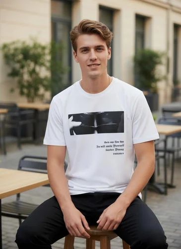 Mens Loop Knit T Shirt, 180 GSM, Material: Cotton