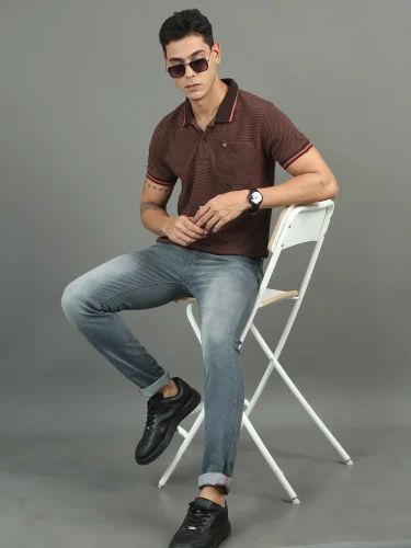 Printed Mens Cotton Polo T Shirts