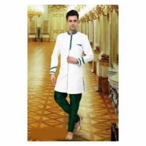 Wedding Wear Embroidered White Sherwani
