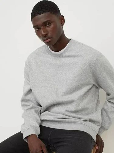 Round Neck Full Sleeves Mens Cotton Sweatshirt