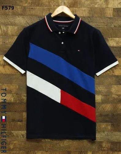 Printed Polo Neck Mens Tshirt