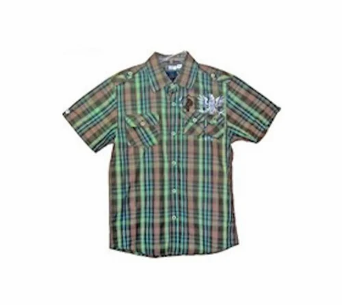 Stripes Cotton Blue Casual Shirt, Half sleeves