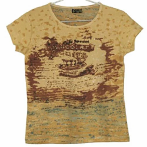 Daisy Half Sleeve Ladies Knitted T-Shirts, 180
