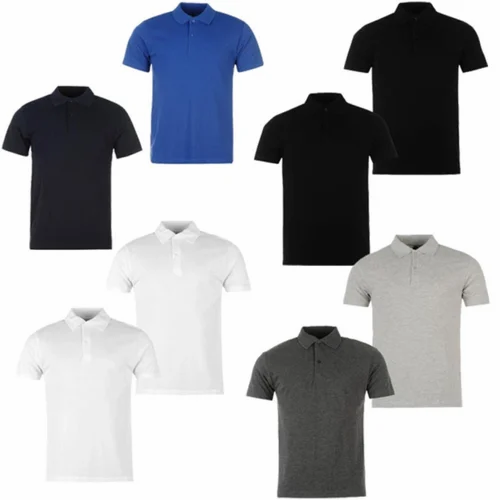 Cotton Collar Mens Plain T Shirt