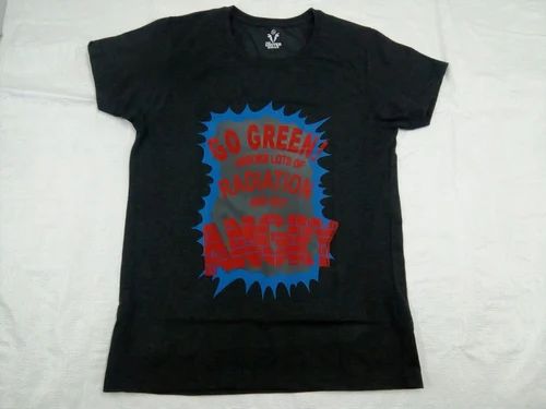 Cotton Round Neck Designer Mens Printed T shirt