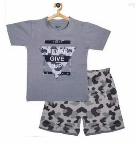 Black Cotton BOYS CAMOUFLAGE SET, 5 to 6 Years