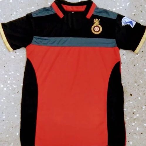 Men Lycra Cotton RCB T Shirt