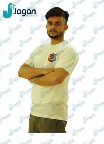 Cotton Plain Mens NCC Round Neck T Shirt
