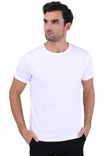 White Men 100% Finest Supima Round Neck T Shirt