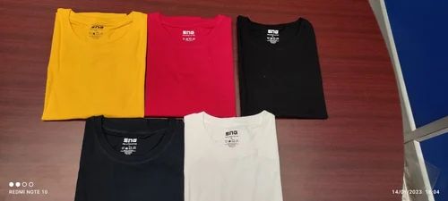 Cotton Plain Biowash Round neck tshirt