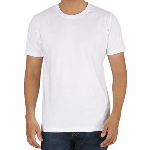 Plain Mens Cotton Round Neck T Shirt