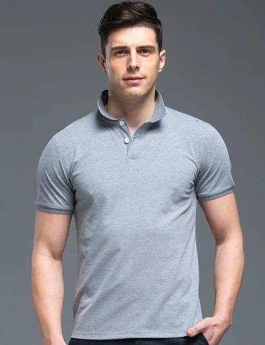 Cotton Plain Polo T Shirt, Size: S - XL