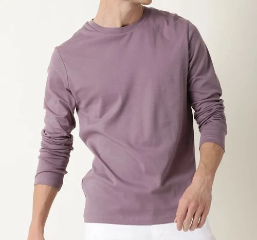 Cotton Mens Plain Round Neck T Shirt