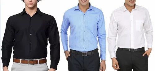 Plain Cotton Formal Full Shirt