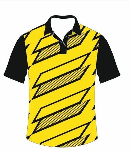 Polyester Polo Neck Sublimation T Shirt