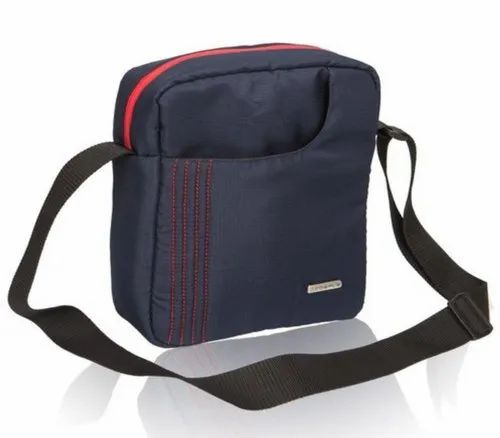 Polyurethane Blue Sling Bag