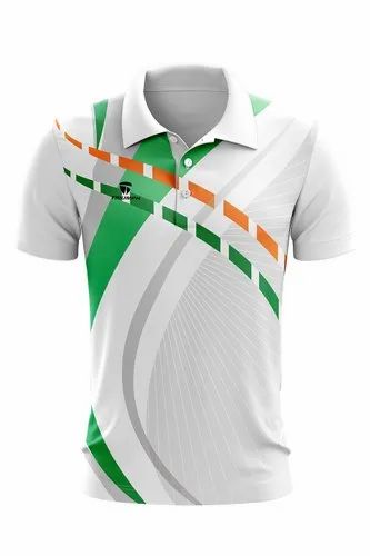 Polyester Graphic Printed Sublimated Polo T Shirts