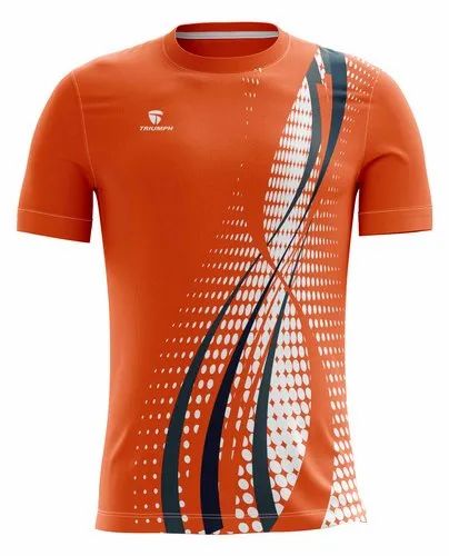 Polyester Half Activewear T Shirts, Packaging Type: Box