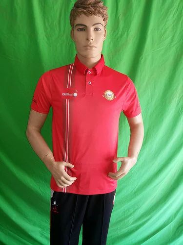 Men Printed Sports Polyester T Shirt, Packaging Type: Box