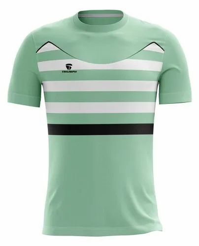 Polyester Half Sleeve Fashion T Shirt, Packaging Type: Box