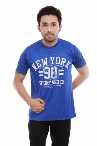 Polyester Printed Men Casual T Shirt